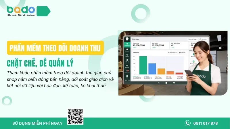 Phần Mềm Theo Dõi Doanh Thu Chặt Chẽ, Dễ Quản Lý
